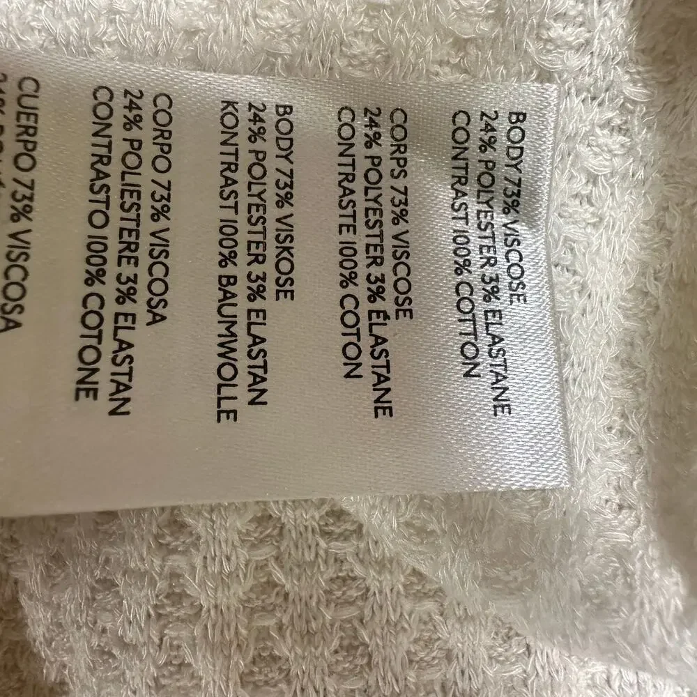 Free People Balloon Sleeve Thermal V Neck Top